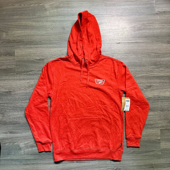 *NEW Vans Men's Full Patched Hoodie - Orange - Picture 2 of 10